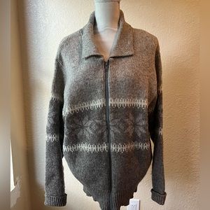 Michael Stossel Vintage sweater new wool xl brown